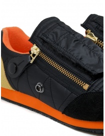 Kapital black sneaker with zippers and smiley mens shoes buy online