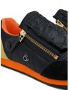 Kapital sneaker nera con cerniere e smiley EK-799 BLACK acquista online