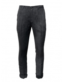 John Varvatos pantaloni grigi con la piega online