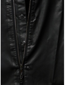 John Varvatos black rubberized shirt with zip and buttons mens shirts buy online