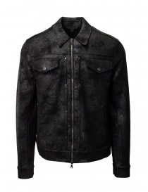 John Varvatos black trucker jacket K3264W1 BRG23 BLK 001