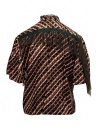 Kolor metallic printed shirt with ruffles 20SCL-B04124 BROWN price