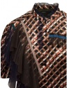 Kolor metallic printed shirt with ruffles 20SCL-B04124 BROWN buy online