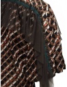 Kolor metallic printed shirt with ruffles price 20SCL-B04124 BROWN shop online