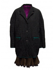 Kolor black crocodile effect coat online