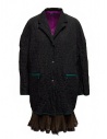 Kolor black crocodile effect coat buy online 20SCL-C01106 BLACK