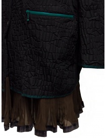 Kolor black crocodile effect coat price