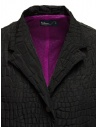 Kolor cappotto nero effetto coccodrillo 20SCL-C01106 BLACK acquista online