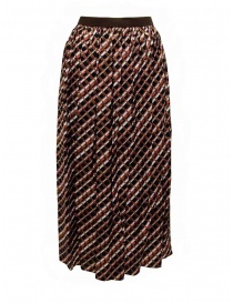 Womens skirts online: Kolor metallic geometric print skirt