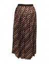 Kolor metallic geometric print skirt 20SCL-S06124 BROWN price