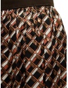 Kolor metallic geometric print skirt 20SCL-S06124 BROWN buy online