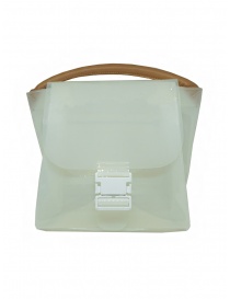 Zucca transparent white PVC bag with shoulder strap ZU07AG127-01 WHITE