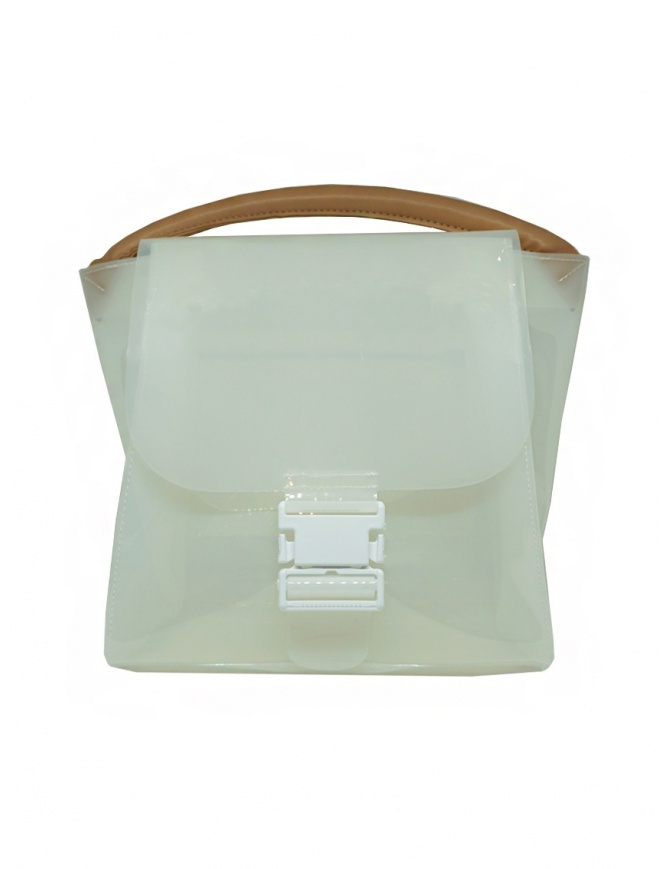 Zucca transparent white PVC bag with shoulder strap ZU07AG127-01 WHITE bags online shopping