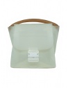 Zucca transparent white PVC bag with shoulder strap buy online ZU07AG127-01 WHITE