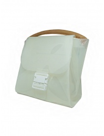 Zucca transparent white PVC bag with shoulder strap price