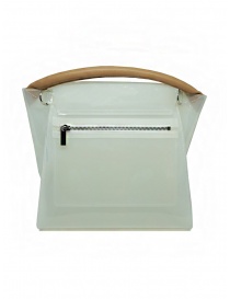 Zucca transparent white PVC bag with shoulder strap buy online