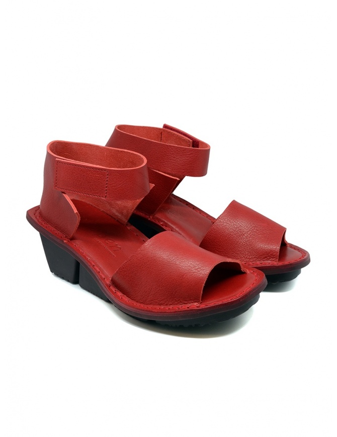 Trippen Scale F red leather sandals SCALE F WAW RED womens shoes online shopping