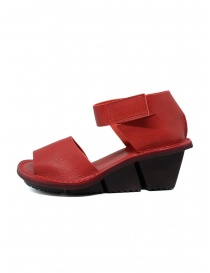 Trippen Scale F red leather sandals