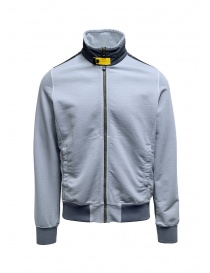 Parajumpers Nathan blue sweatshirt with zip PMFLEFN11 NATHAN AGAVE