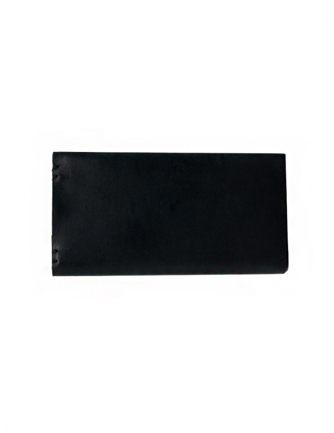 Feit long wallet in black leather AUWTWRL BLACK H.S.RECTANGLE wallets online shopping