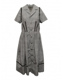 Miyao Prince of Wales check dress in gray online