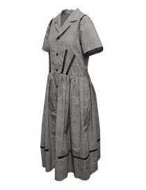 Miyao Prince of Wales check dress in gray buy online
