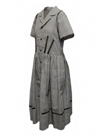 Miyao Prince of Wales check dress in gray