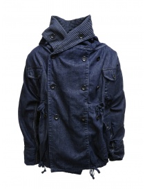 Kapital cappotto ad anello in denim blu scuro EK-753 IDG order online