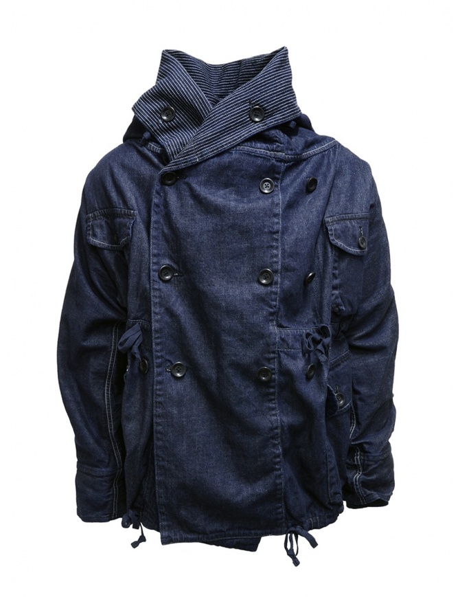 Kapital ring coat in dark blue denim EK-753 IDG womens suit jackets online shopping