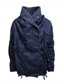 Kapital ring coat in dark blue denim price