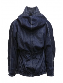Kapital ring coat in dark blue denim womens suit jackets price