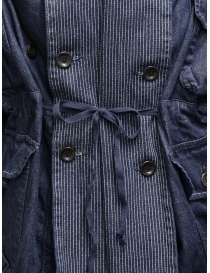 Kapital ring coat in dark blue denim buy online price