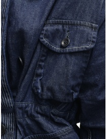 Kapital cappotto ad anello in denim blu scuro acquista online prezzo