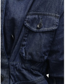 Kapital ring coat in dark blue denim buy online price