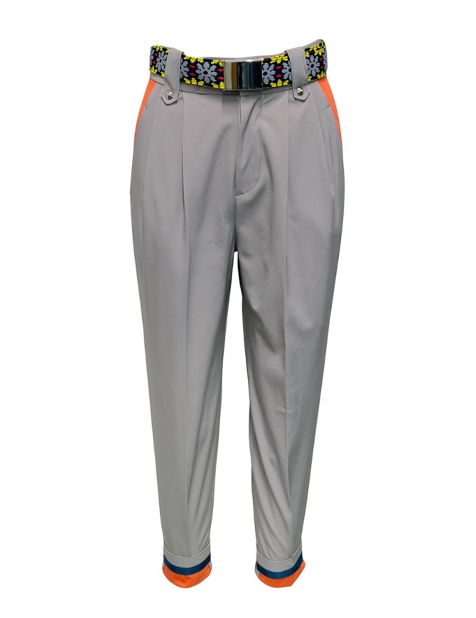 Kolor beige pants with colored belt 20SCL-P03120 BEIGE womens trousers online shopping