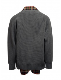 Kolor red and blue checked cardigan jacket buy online