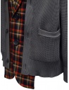 Kolor giacca cardigan a quadri rossi e blu 20SCM-J03105 NAVYxRED prezzo