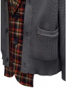 Kolor red and blue checked cardigan jacket 20SCM-J03105 NAVYxRED price