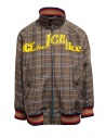 Kolor brown checked bomber jacket buy online 20SCM-G04105 BWNxNAVY