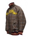 Kolor brown checked bomber jacket shop online mens jackets