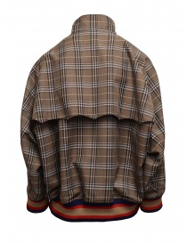 Kolor brown checked bomber jacket price