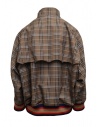 Kolor brown checked bomber jacket 20SCM-G04105 BWNxNAVY price