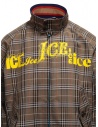 Kolor brown checked bomber jacket 20SCM-G04105 BWNxNAVY buy online