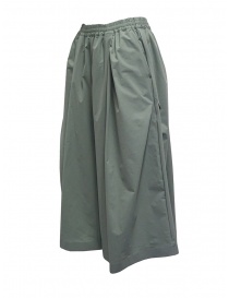 Plantation pantaloni cropped larghi verde salvia