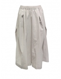 Plantation pantaloni cropped larghi beige PL07FF004-03 BEIGE order online
