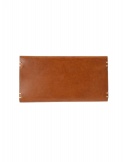 Feit portafoglio lungo in pelle marrone