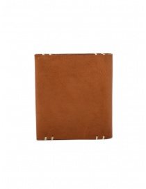 Feit sqare wallet in tan brown leather