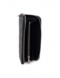 Gaiede black leather wallet decorated in silver price