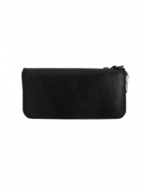 Gaiede black leather wallet decorated in natural leather