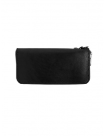 Gaiede black leather wallet decorated in natural leather